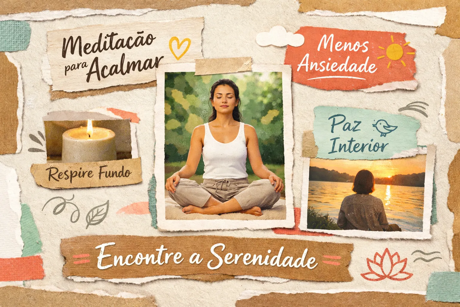 3 formas de meditação para acalmar a mente e ansiedade